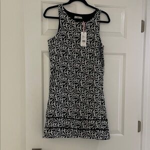 Vineyard Vines Black and White Geometric Mini Dress